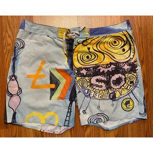 Quiksilver x Peter Webb Honeymoon High Line Board Shorts Mens 38 7" Swim Trunks